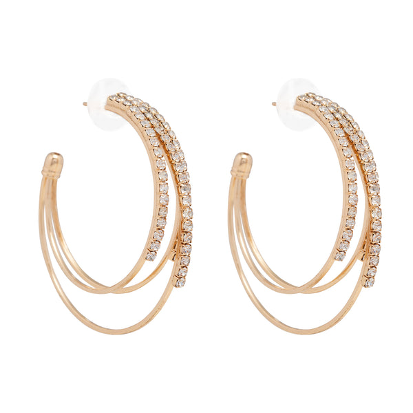 Triple Band Earrings